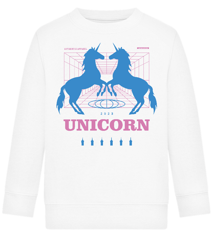 Unicorn Apparel 2023 Design - Comfort Kids Sweater_WHITE_front