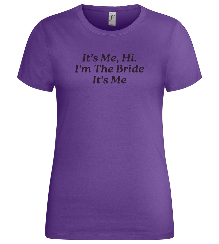 I'm the Bride Design - Premium women's t-shirt_DARK PURPLE_front