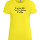 I'm the Bride Design - Premium women's t-shirt_LEMON_front