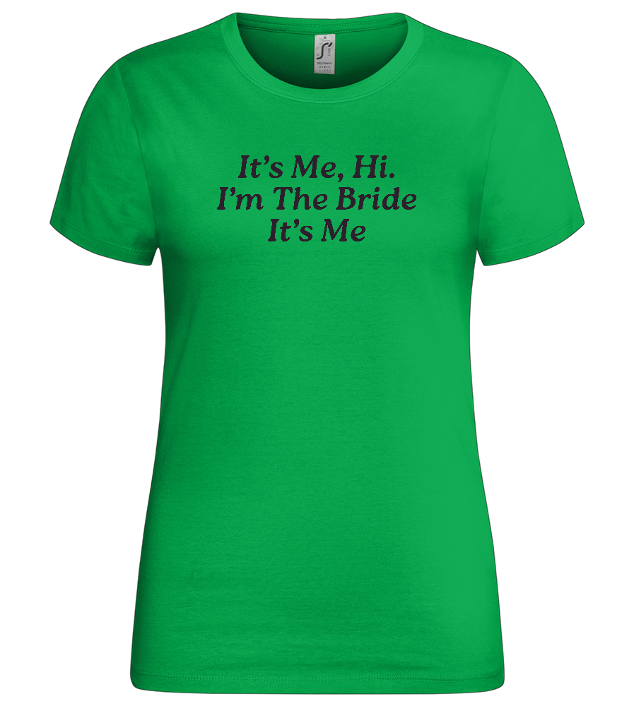 I'm the Bride Design - Premium women's t-shirt_MEADOW GREEN_front