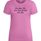 I'm the Bride Design - Premium women's t-shirt_PINK ORCHID_front