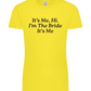 I'm the Bride Design - Premium women's t-shirt_YELLOW_front