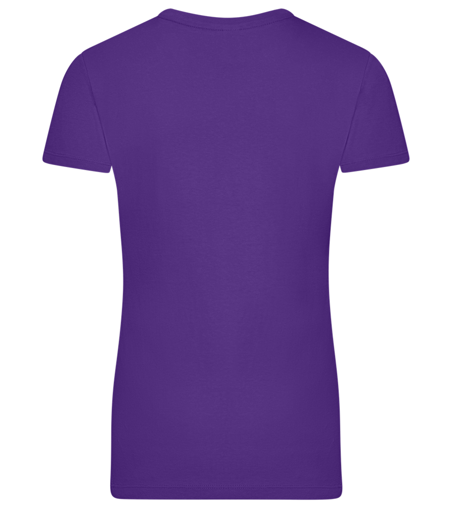 I'm the Bride Design - Premium women's t-shirt_DARK PURPLE_back