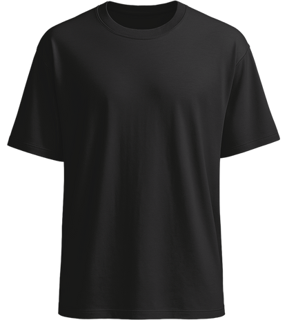 Premium men's oversized t-shirt_DEEP BLACK_front