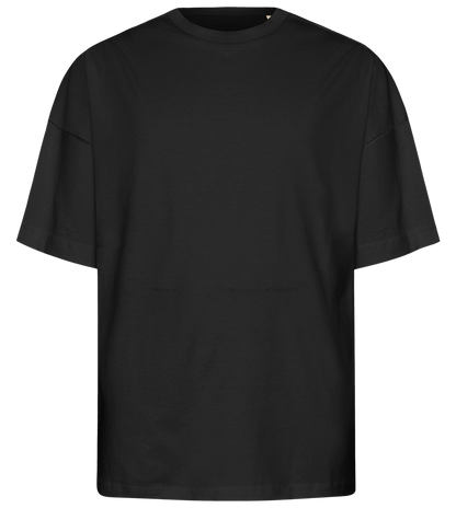 Premium men's oversized t-shirt_DEEP BLACK_front