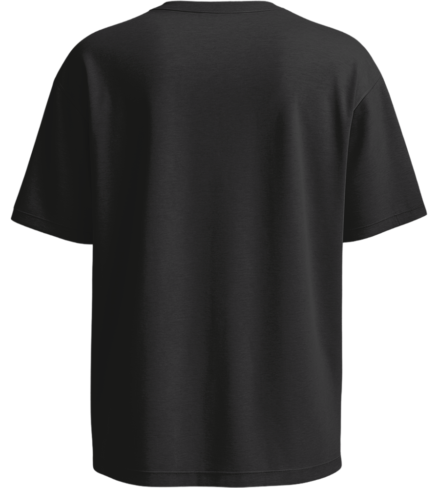 Premium men's oversized t-shirt_DEEP BLACK_back
