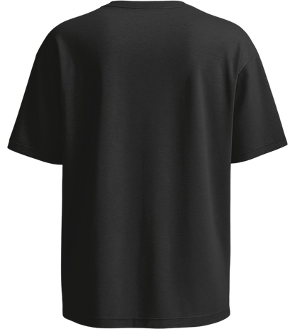 Premium men's oversized t-shirt_DEEP BLACK_back
