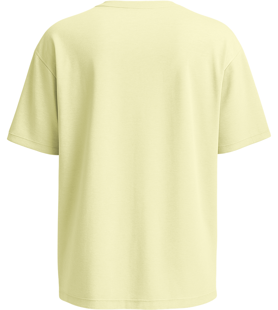 Premium men's oversized t-shirt_LIGHT YELLOW_back