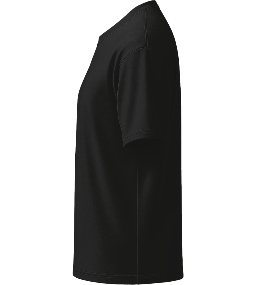 Premium men's oversized t-shirt_DEEP BLACK_left