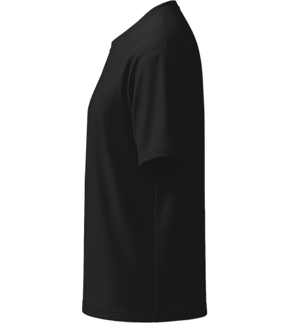 Premium men's oversized t-shirt_DEEP BLACK_left