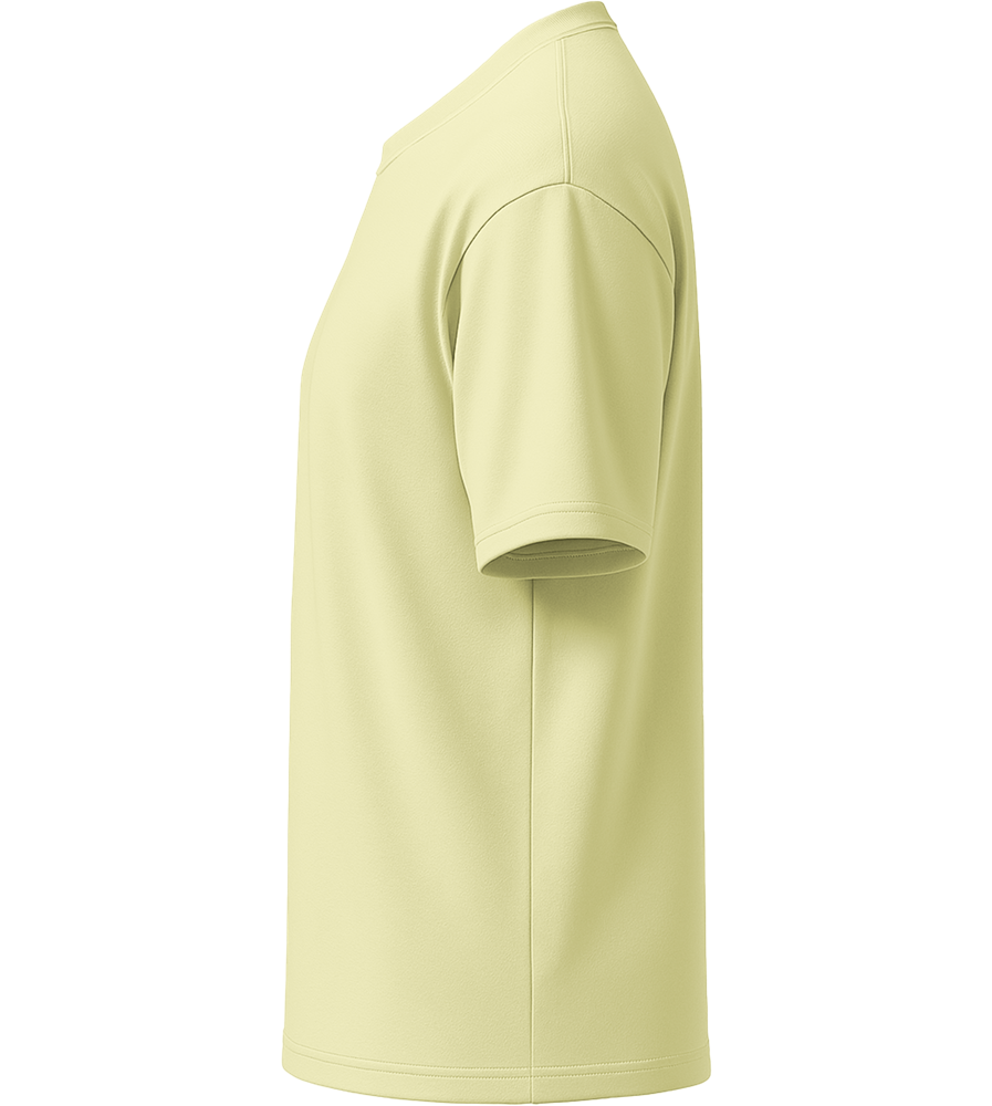 Premium men's oversized t-shirt_LIGHT YELLOW_left