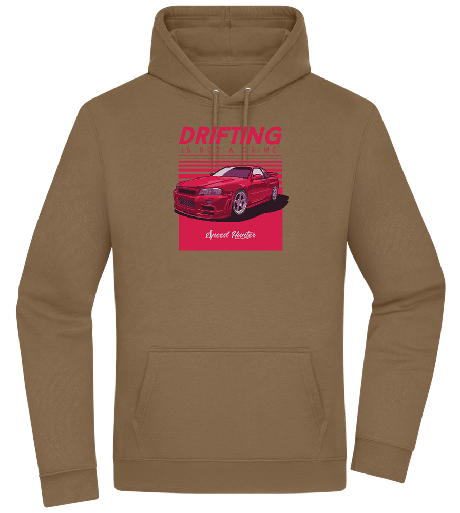 Drifting Not A Crime Design - Premium Essential Unisex Hoodie_ARMY_front