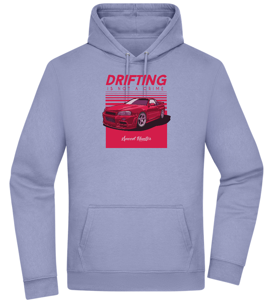 Drifting Not A Crime Design - Premium Essential Unisex Hoodie_BLUE_front