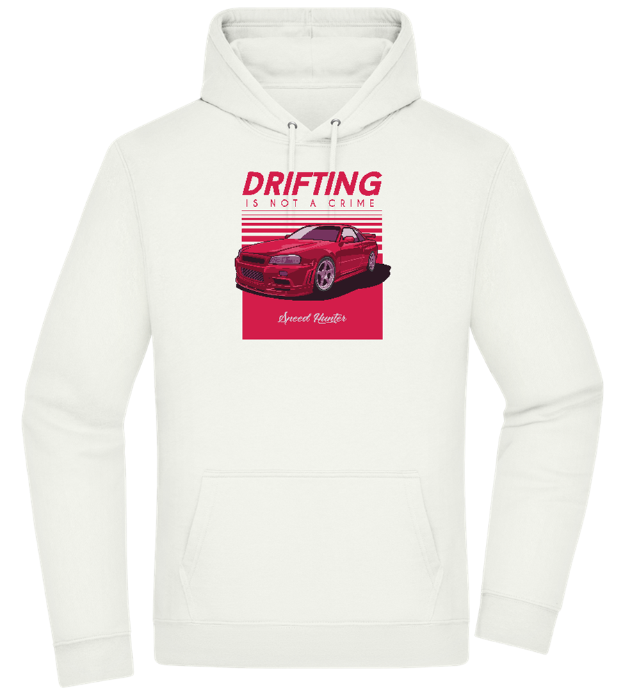 Drifting Not A Crime Design - Premium Essential Unisex Hoodie_CREAMY GREEN_front