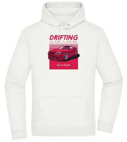 Drifting Not A Crime Design - Premium Essential Unisex Hoodie_CREAMY GREEN_front