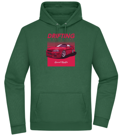 Drifting Not A Crime Design - Premium Essential Unisex Hoodie_GREEN BOTTLE_front