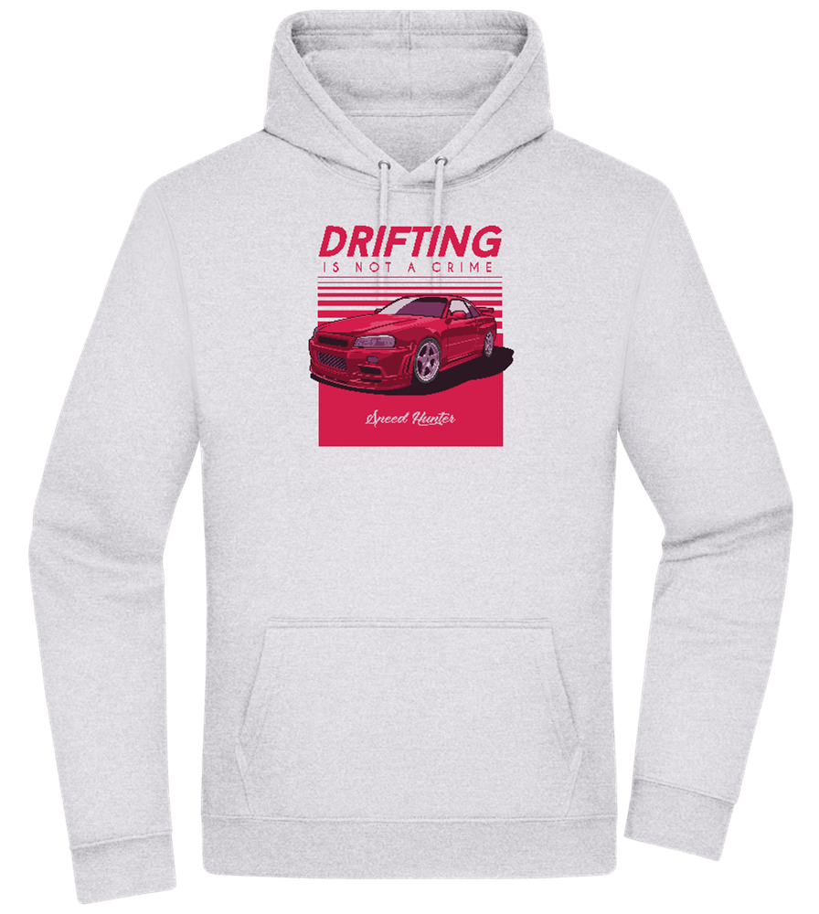 Drifting Not A Crime Design - Premium Essential Unisex Hoodie_ORION GREY II_front