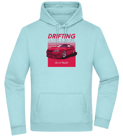 Drifting Not A Crime Design - Premium Essential Unisex Hoodie_POOL BLUE_front