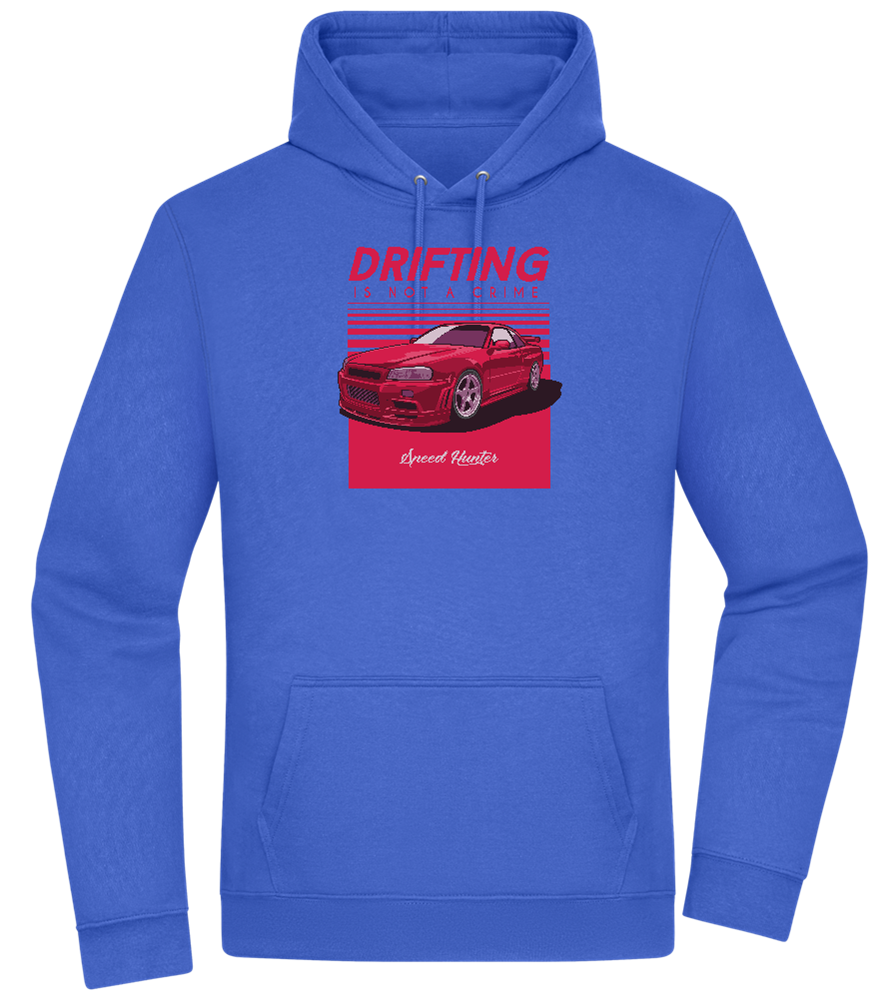 Drifting Not A Crime Design - Premium Essential Unisex Hoodie_ROYAL_front