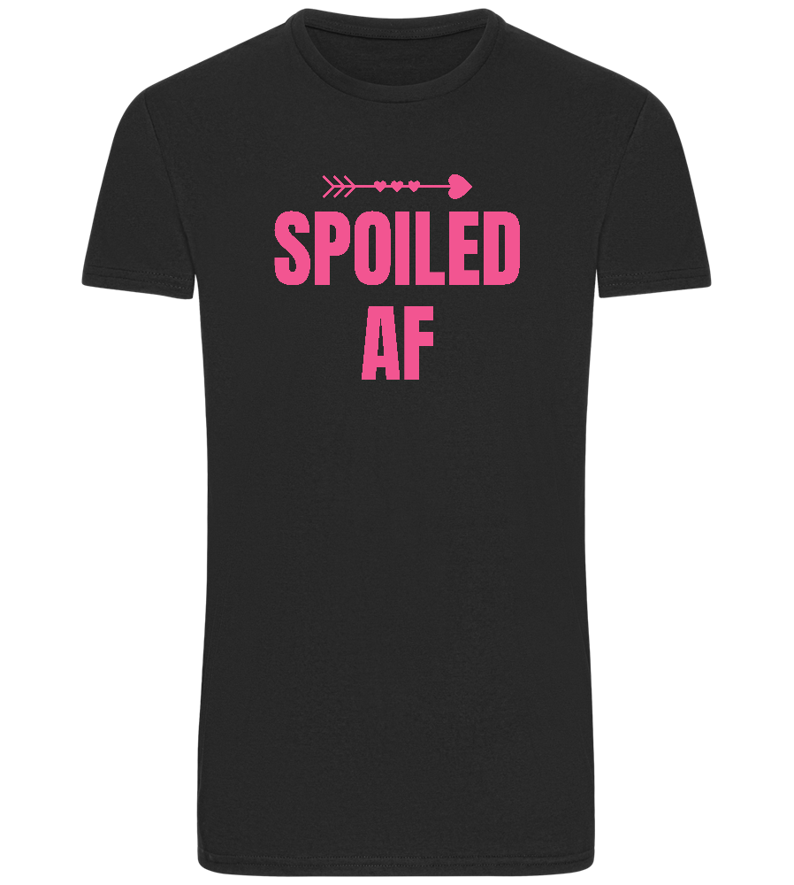 Spoiled AF Arrow Design - Basic Unisex T-Shirt_DEEP BLACK_front