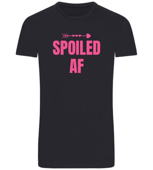 Spoiled AF Arrow Design - Basic Unisex T-Shirt_FRENCH NAVY_front