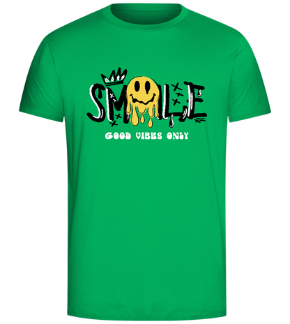 Smile Graffiti Design - Comfort Unisex T-Shirt_SPRING GREEN_front