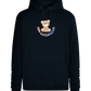 Cool Little Sister Teddy Bear Design - Premium unisex hoodie_BLACK_front