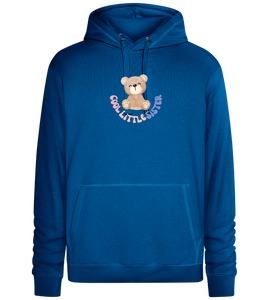 Cool Little Sister Teddy Bear Design - Premium unisex hoodie