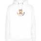 Cool Little Sister Teddy Bear Design - Premium unisex hoodie_WHITE_front