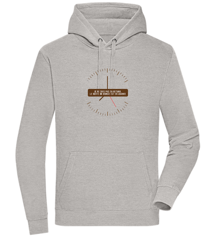 Never Late Design - Premium unisex hoodie_ORION GREY II_front