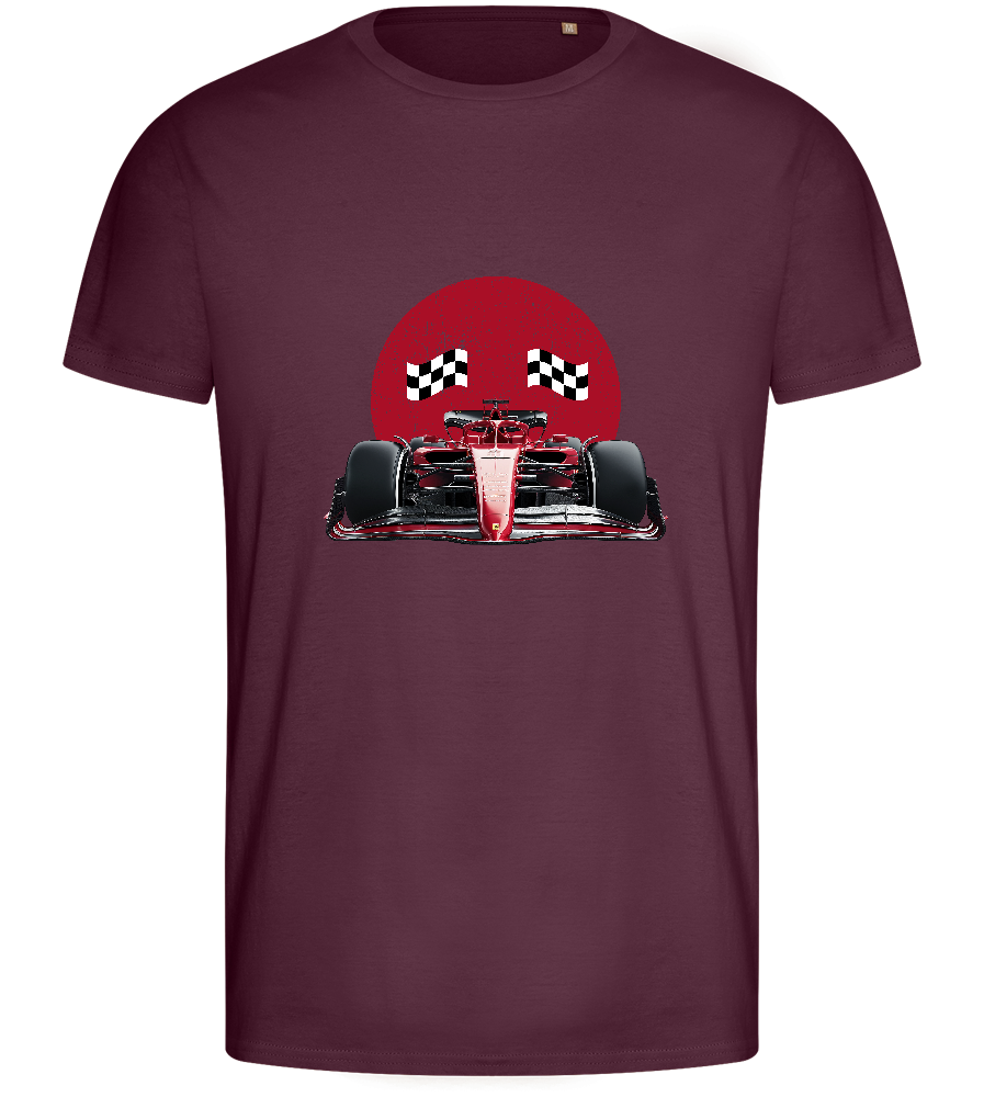 Speed Demon Design - Basic men's fitted t-shirt_BORDEAUX_front