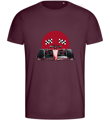 Speed Demon Design - Basic men's fitted t-shirt_BORDEAUX_front