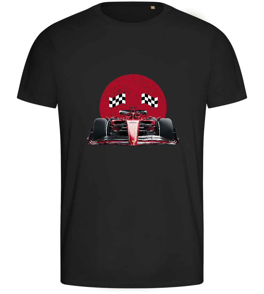 Speed Demon Design - Basic men's fitted t-shirt_DEEP BLACK_front