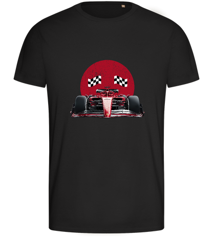 Speed Demon Design - Basic men's fitted t-shirt_DEEP BLACK_front