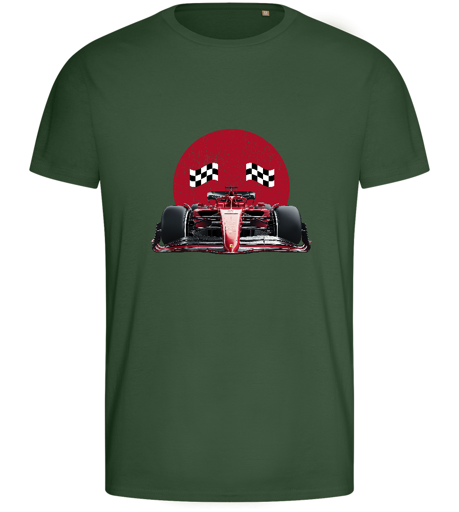 Speed Demon Design - Basic men's fitted t-shirt_GREEN BOTTLE_front