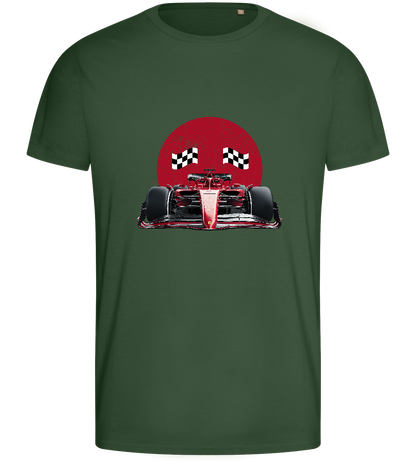 Speed Demon Design - Basic men's fitted t-shirt_GREEN BOTTLE_front