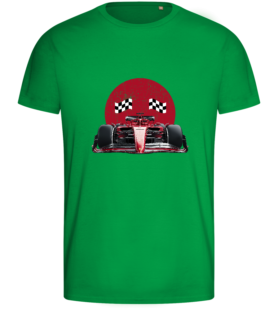 Speed Demon Design - Basic men's fitted t-shirt_MEADOW GREEN_front