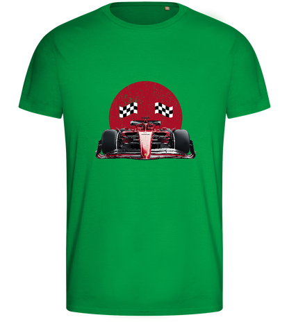 Speed Demon Design - Basic men's fitted t-shirt_MEADOW GREEN_front