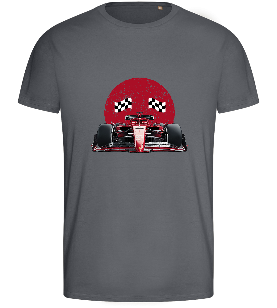 Speed Demon Design - Basic men's fitted t-shirt_MOUSE GREY_front