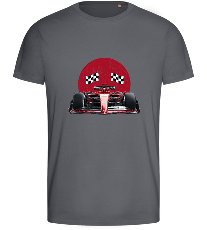 Speed Demon Design - Basic men's fitted t-shirt_MOUSE GREY_front