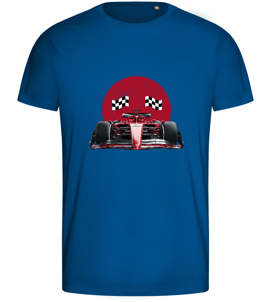 Speed Demon Design - Basic men's fitted t-shirt_ROYAL_front