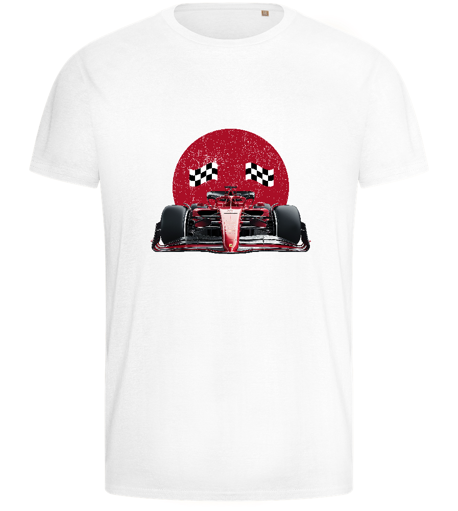 Speed Demon Design - Basic men's fitted t-shirt_WHITE_front