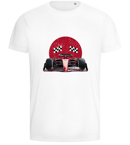 Speed Demon Design - Basic men's fitted t-shirt_WHITE_front