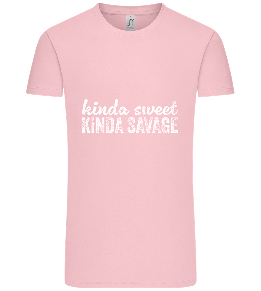 Kinda Sweet Kinda Savage Design - Comfort Unisex T-Shirt_CANDY PINK_front