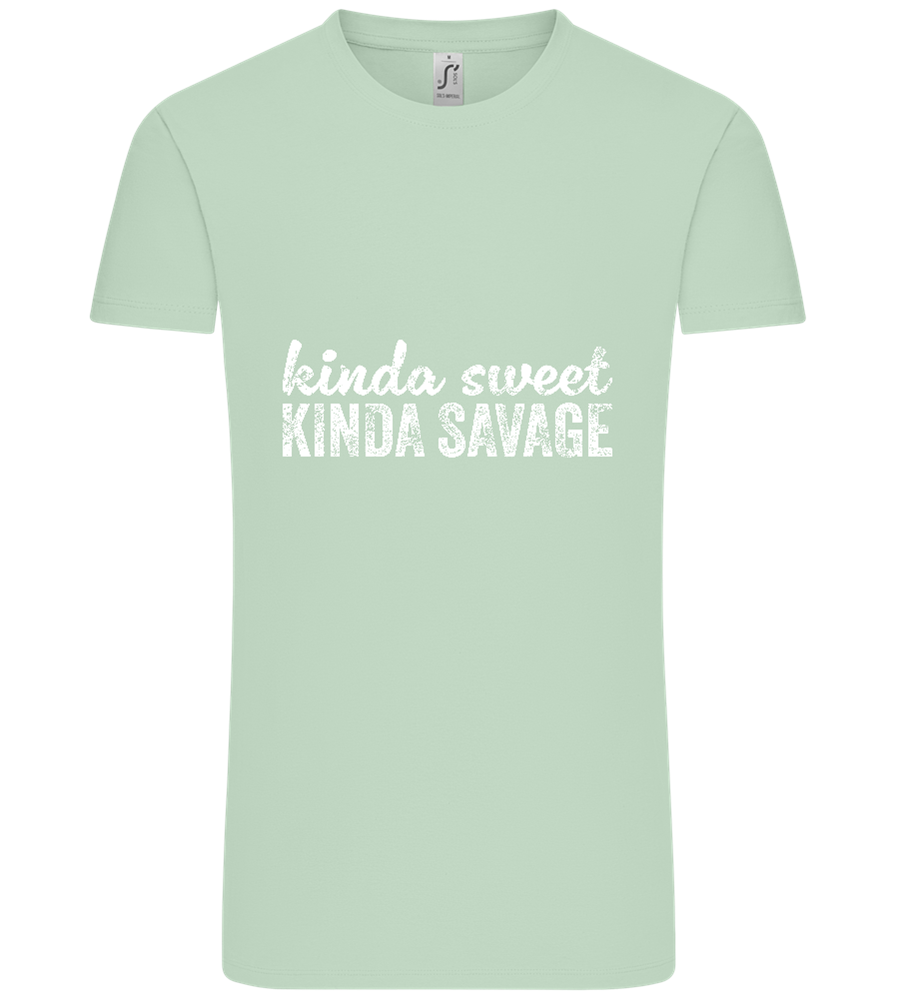 Kinda Sweet Kinda Savage Design - Comfort Unisex T-Shirt_ICE GREEN_front