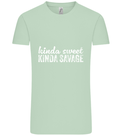 Kinda Sweet Kinda Savage Design - Comfort Unisex T-Shirt_ICE GREEN_front