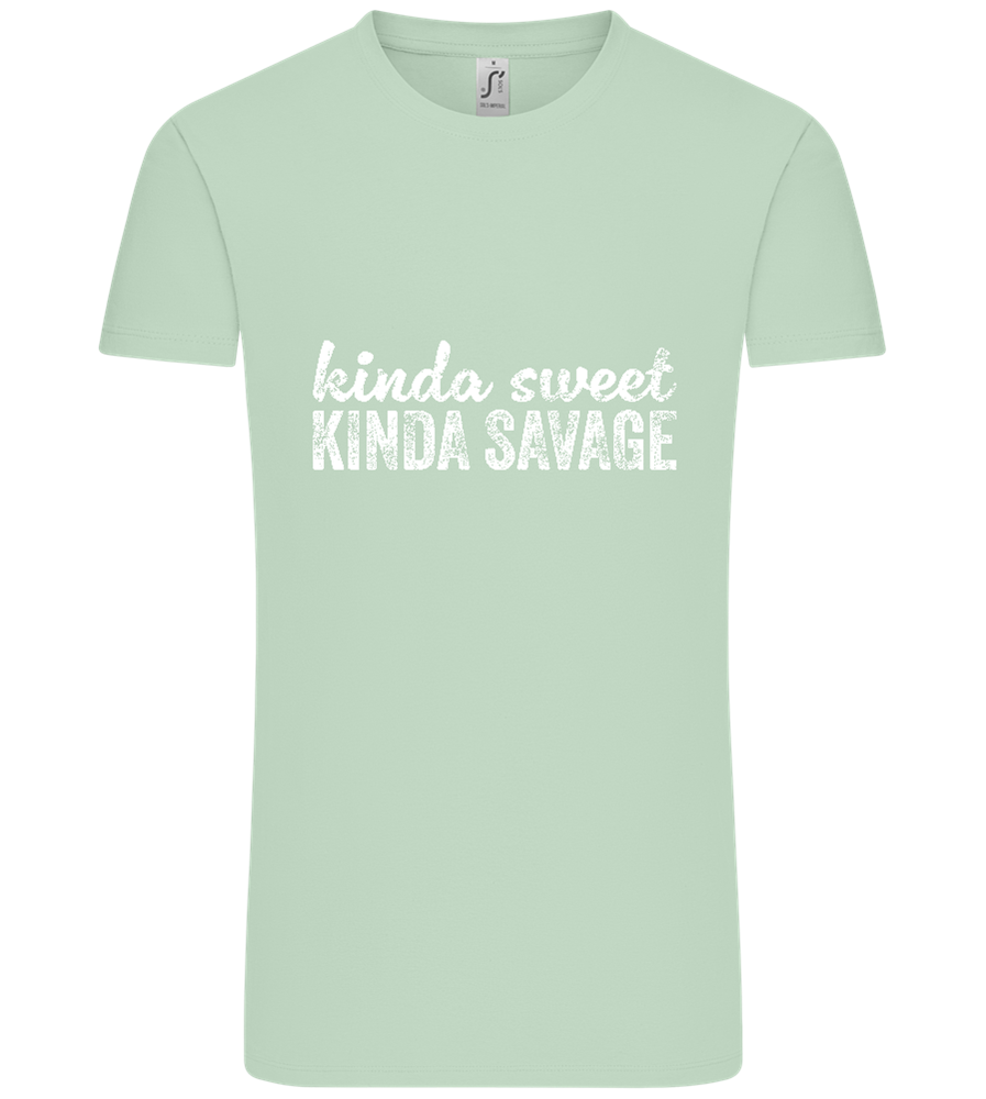 Kinda Sweet Kinda Savage Design - Comfort Unisex T-Shirt_ICE GREEN_front