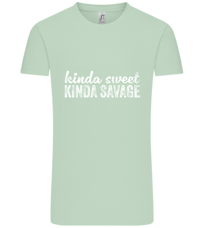 Kinda Sweet Kinda Savage Design - Comfort Unisex T-Shirt_ICE GREEN_front