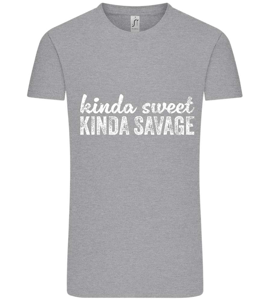 Kinda Sweet Kinda Savage Design - Comfort Unisex T-Shirt_ORION GREY_front