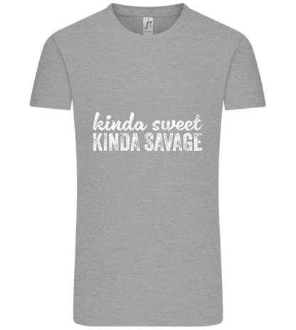 Kinda Sweet Kinda Savage Design - Comfort Unisex T-Shirt_ORION GREY_front